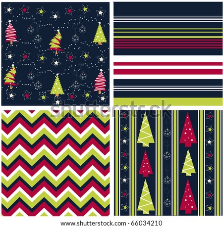 seamless patterns with fabric texture, christmas texture