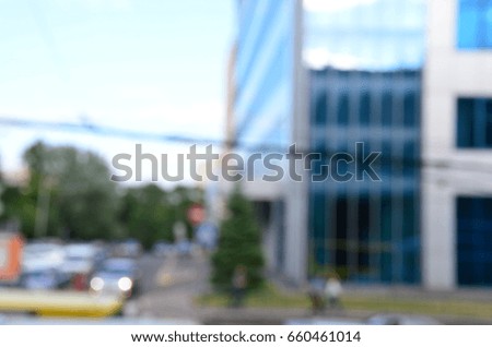 blurred city architecture background