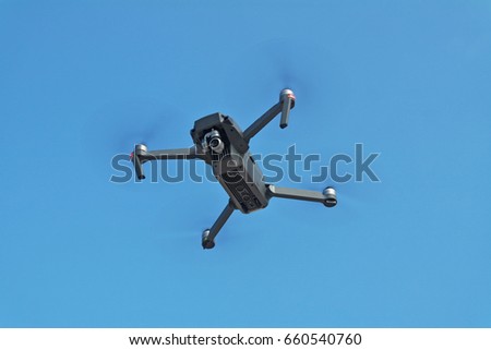 Drone in the sky quadruple