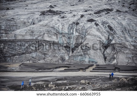 glacier in iceland. global warming