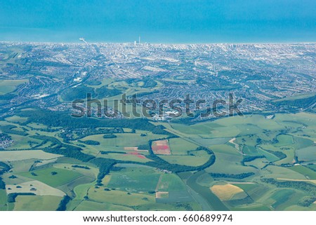 Brighton and the South Downs from the Air