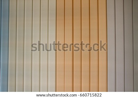 Colorful roller blinds,Parallel plates of a roller shutter as a background.