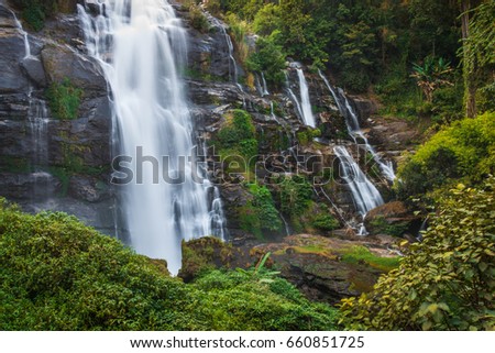 Wachirathan waterfall in Doi Inthanon national park, Chiang Mai, Thailand