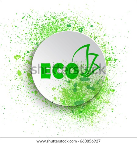 the sign eco product, illustration clip-art