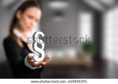 businesswoman presenting a paragraph