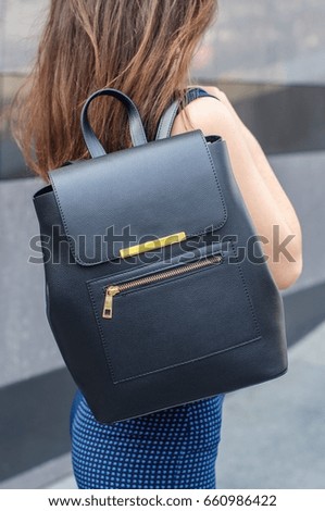 Business lady with bag