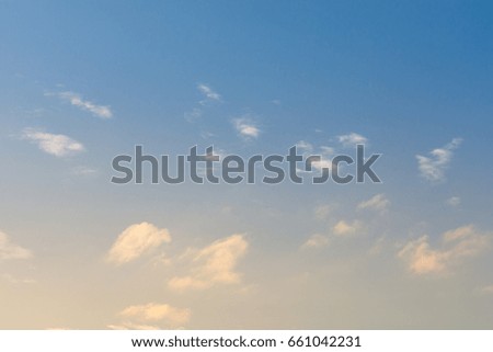 Clouds with pastel sky background.