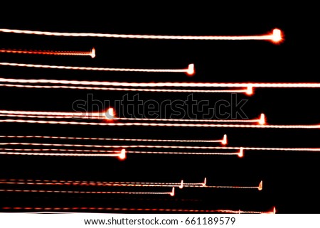 A variety of light lines