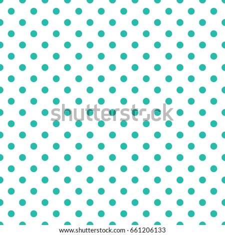 Vector turquoise dot pattern. Geometric background