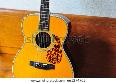 Components of the acoustic guitar.
