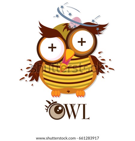 owl graphic cartoon emotion