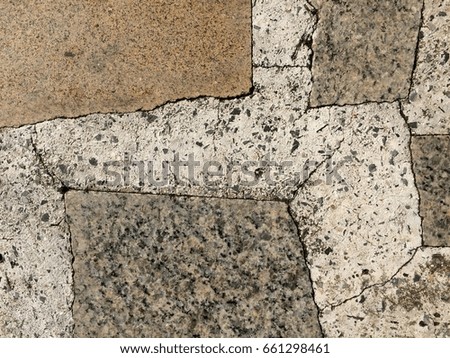 Old stone marble floor background and texture