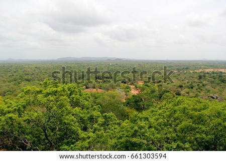 Scenery of Sigiriya Rock