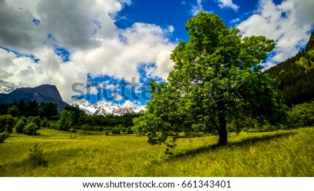 High dynamic range (HDR) View of Pre Saint Didier in Aosta Valley, Italy Royalty-Free Stock Photo #661343401