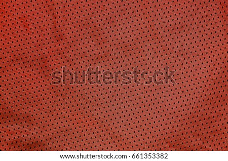 Sport Clothing Fabric Texture Background. Top View of Cloth Textile Surface. Colored Basketball Shirt with Text Space