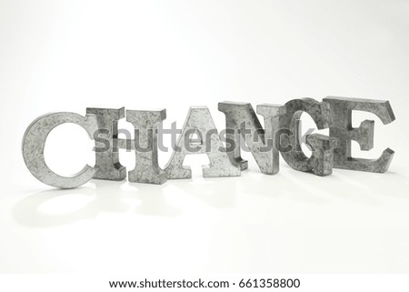 metal alphabet font/CHANGE