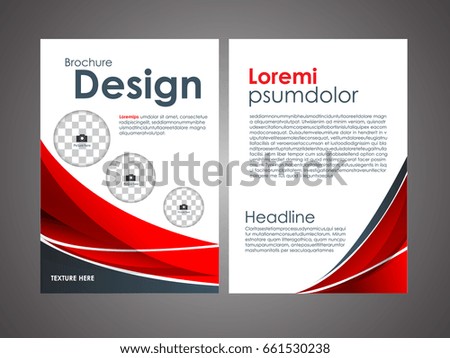 Vector flyer, brochure, magazine cover design
