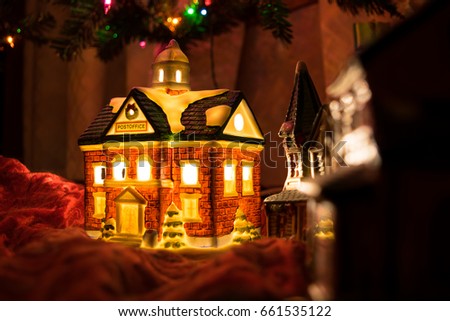 Post Office Under the Christmas Tree Royalty-Free Stock Photo #661535122
