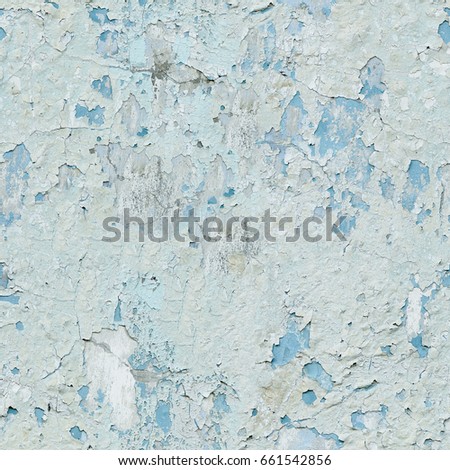 Peeling paint on wall seamless texture. Seamless texture close up