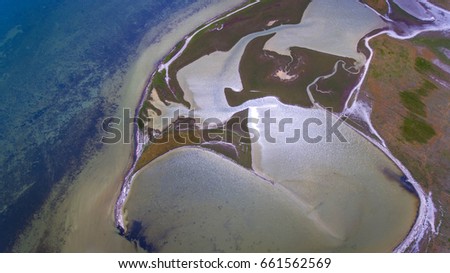 Aerial view of beautiful island