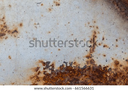 Rusted steel plate