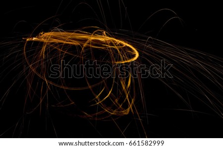 Doomsday Asteroid Orbiting Trajectory Abstract Visualization