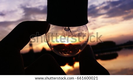  Silhouette of light bulb, Positive thinking, creative, philosophy 