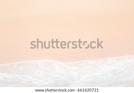 Beautiful Sea view from tropical beach with sunny sky. beach with sand, blue sky,Soft Wave,Background,