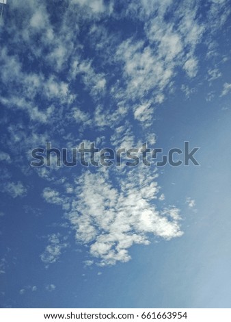 Sky, Blue sky with cloud , Blue sky background .