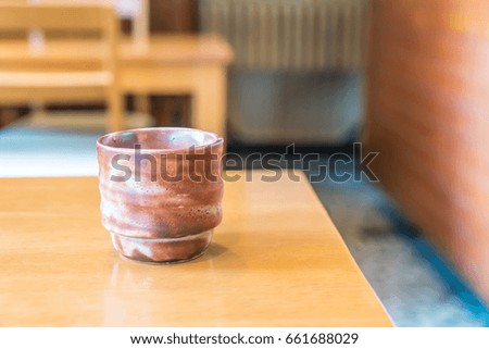 glass of hot tea - japanese style
