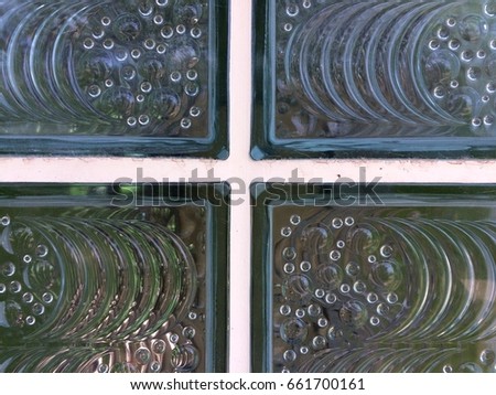Pane of glass texture