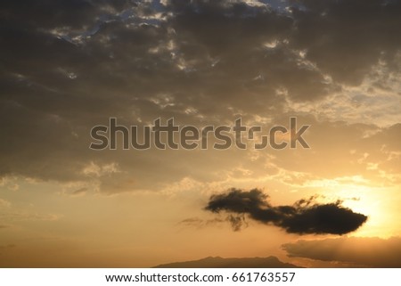 cloudscape sunset