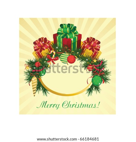 Christmas and New Year background. Vector eps 10