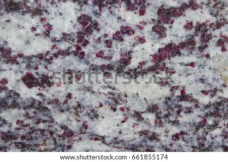 Granite Bacca Bianco. Unique gray-blue granite with a purple hue and ruby impregnations.
 Texture for the 3D interior modeling. Material for tiles, countertops, window sills and decorative details. 