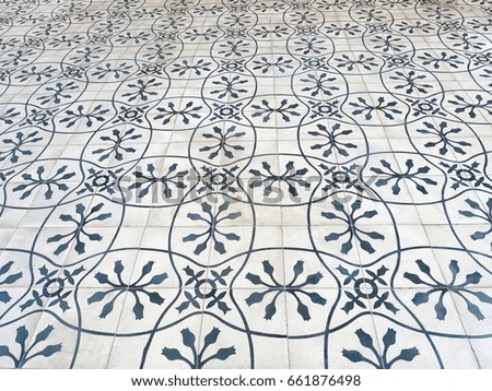 Vintage floor tile abstract background