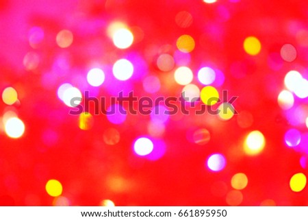 Magic lights background - color lights blur - red