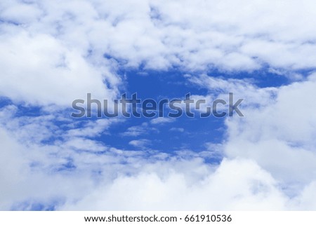 summer dark blue sky background with clouds