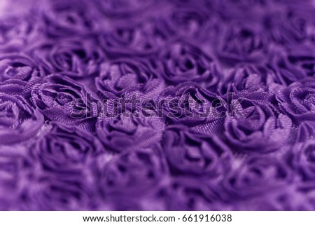 Purple rose background fabric - macro photo