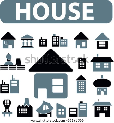 house signs. vector
