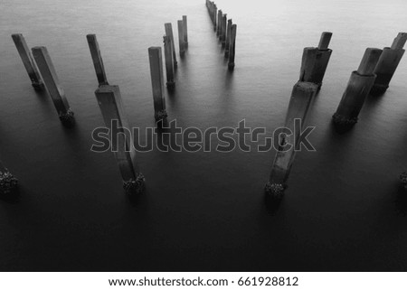 Black and White, abandon seacoast abstract natural landscape background