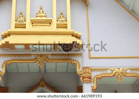 The Temple of Thailand is an ancient art of construction.