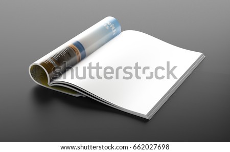 Magazine page concept Royalty-Free Stock Photo #662027698