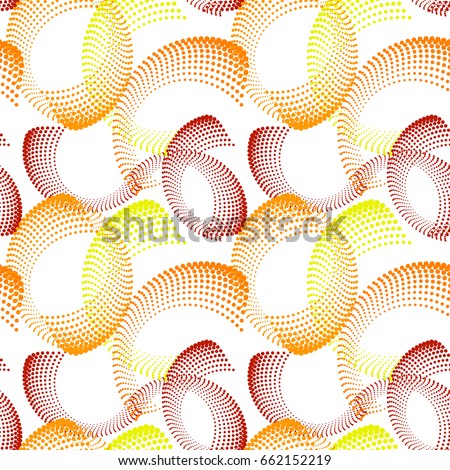 Colorful abstract seamless pattern. Repeating geometric shapes. Vector clip art.
