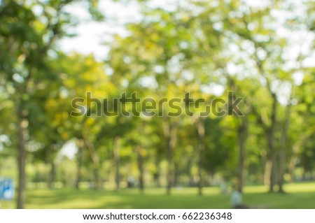 Blurred of green natural tree in park background. Royalty-Free Stock Photo #662236348