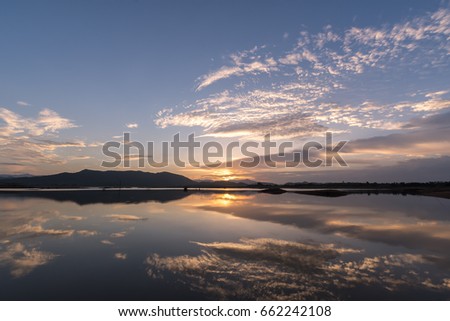 Beautiful lake in Phetchaburi,Thailand