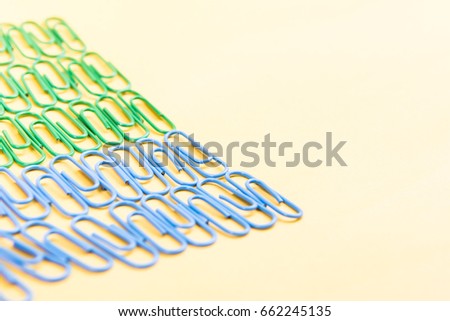 String of paper clips.