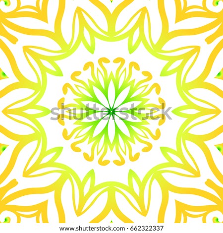 summer color floral background. hand drawn ethnic decorative ornament. vector illustration. for coloring book, greeting card, invitation. Anti-stress therapy pattern.