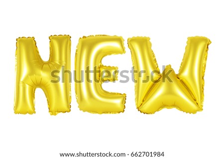 Gold alphabet balloons, new, Gold number and letter balloon