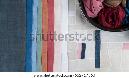 Korean Traditional Cloth
natural dyeing Linen odd ends Royalty-Free Stock Photo #662717560
