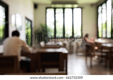 Coffee shop blur background 